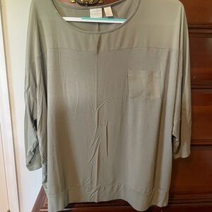 Women's Olive Green Top Chicos 4